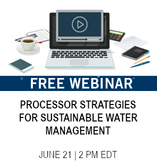 Processor Strategies for Sustainable Water Management