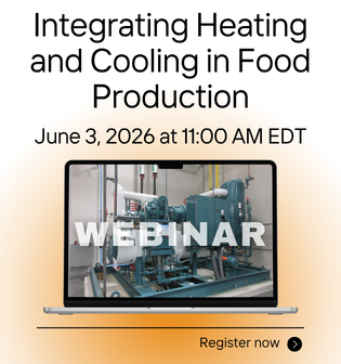 June 3 Webinar: Integrating Heating and Colling in Food Production