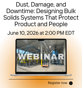 June 10 Hapman Webinar: Dust, Damage, and Downtime: Designing Bulk Solids Systems That Protect Product and People