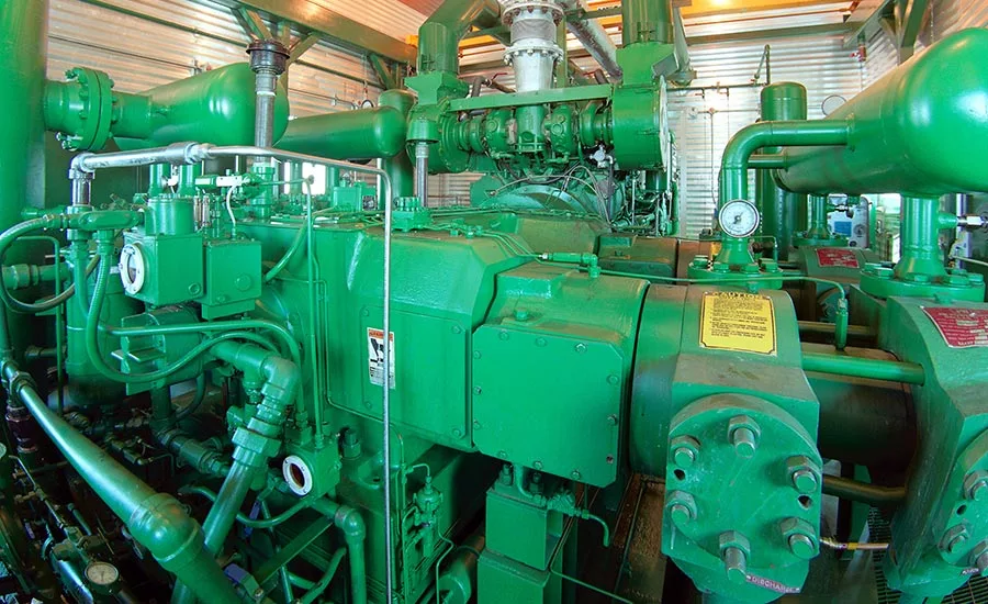 interior of a compressor station