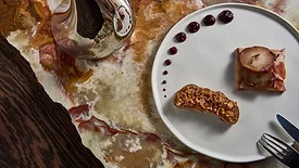Vow-Forged Gras with Poached Pears